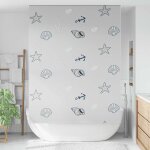 Vidaxl store enrouleur de douche 160x240 cm largeur du tissu 156 cm