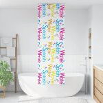Vidaxl store enrouleur de douche 80x240 cm largeur du tissu 76 cm