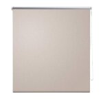 Vidaxl store enrouleur occultant 144, 4 x 230 cm, largeur du tissu 140 cm, beige