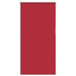 Vidaxl store enrouleur occultant rouge largeur du tissu 80, 7 cm