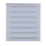 Vidaxl store v�nitien zebra 120, 9 x 175 cm, largeur du tissu 116, 7 cm, blanc