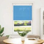 Vidaxl store pliss� bleu 75x150 cm largeur du tissu 74, 4 cm polyester