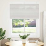 Vidaxl store plissé gris clair 120x100cm largeur du tissu 119, 4cm Vidaxl store plissé gris clair 120x100cm largeur du tissu 119, 4cm