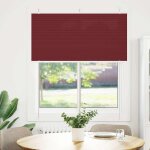 Vidaxl store pliss rouge bordeaux 120x100 cm largeur du tissu 119, 4cm