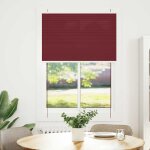 Vidaxl store pliss� rouge bordeaux 90x150 cm largeur du tissu 89, 4 cm