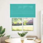 Vidaxl store pliss� vert p�trole 105x100cm largeur du tissu 104, 4cm