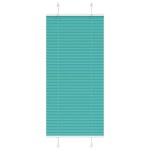 Vidaxl store pliss� vert p�trole 65x100 cm largeur du tissu 64, 4 cm