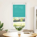 Vidaxl store pliss� vert p�trole 65x100 cm largeur du tissu 64, 4 cm
