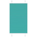 Vidaxl store pliss� vert p�trole 70x100 cm largeur du tissu 69, 4 cm
