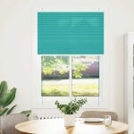 Vidaxl store pliss� vert p�trole 85x150 cm largeur du tissu 84, 4 cm