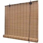 Vidaxl store roulant en bambou 140x220 cm marron