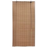 Vidaxl stores roulants en bambou 2 pcs 80x160 cm marron