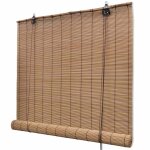 Vidaxl store roulant en bambou 80x220 cm marron