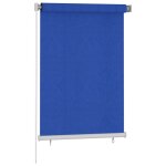 Vidaxl store roulant d'ext�rieur 105 (l) x 140 (h) cm bleu hdpe