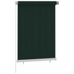 Vidaxl store roulant d'ext�rieur 105 (l) x 140 (h) cm vert fonc� hdpe
