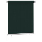 Vidaxl store roulant d'ext�rieur 125 (l) x 140 (h) cm vert fonc� hdpe