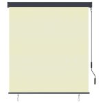 Vidaxl store roulant d'ext�rieur 140 x 250 cm cr�me