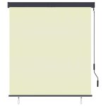 Vidaxl store roulant d'ext�rieur 140 x 250 cm cr�me
