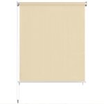 Vidaxl store roulant d'ext�rieur 145 (l) x 230 (h) cm cr�me
