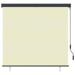 Vidaxl store roulant d'ext�rieur 160x250 cm cr�me