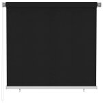 Vidaxl store roulant d'ext�rieur 165 (l) x 140 (h) cm noir