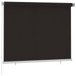 Vidaxl store roulant d'ext�rieur 185 (l) x 140 (h) cm marron hdpe