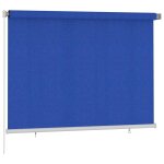 Vidaxl store roulant d'ext�rieur 205 (l) x 140 (h) cm bleu hdpe