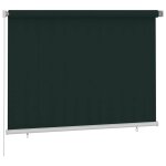 Vidaxl store roulant d'ext�rieur 205 (l) x 140 (h) cm vert fonc� hdpe