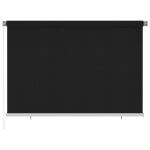 Vidaxl store roulant d'ext�rieur 220x140 cm noir