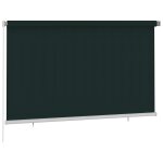 Vidaxl store roulant d'ext�rieur 245 (l) x 140 (h) cm vert fonc� hdpe