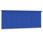 Vidaxl store roulant d'ext�rieur 355 (l) x 140 (h) cm bleu hdpe