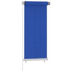 Vidaxl store roulant d'ext�rieur 60x140 cm bleu pehd