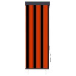 Vidaxl store roulant d'ext�rieur 60x250 cm orange et marron
