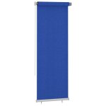 Vidaxl store roulant d'ext�rieur 80x230 cm bleu pehd