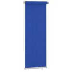 Vidaxl store roulant d'ext�rieur 85�(l) x 230�(h) cm hdpe bleu