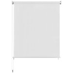 Vidaxl store roulant d'ext�rieur blanc 85�(l) x 140�(h) cm hdpe