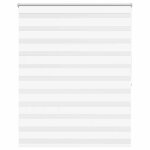 Vidaxl store v�nitien zebra 120, 9 x 175 cm, largeur du tissu 116, 7 cm, blanc