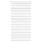 Vidaxl store v�nitien zebra 120, 9 x 230 cm, largeur du tissu 116, 7 cm, blanc