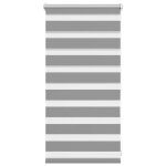 Vidaxl store v�nitien zebra 40, 9 x 100 cm, largeur du tissu 36, 7 cm, gris