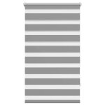 Vidaxl store v�nitien zebra 90, 9 x 150 cm, largeur du tissu 86, 7 cm, gris