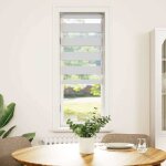 Vidaxl store z�bre blanc 45x150 cm largeur du tissu 40, 9 cm polyester