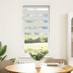 Vidaxl store z�bre blanc 60x100 cm largeur du tissu 55, 9 cm polyester