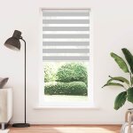 Vidaxl store zèbre gris clair largeur du tissu 95, 9 cm polyester Vidaxl store zèbre gris clair largeur du tissu 95, 9 cm polyester