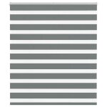 Vidaxl store z�bre gris fonc� largeur du tissu 120, 9 cm polyester