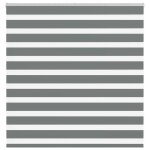 Vidaxl store z�bre gris fonc� largeur du tissu 135, 9 cm polyester