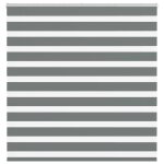 Vidaxl store z�bre gris fonc� largeur du tissu 145, 9 cm polyester