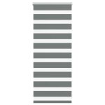 Vidaxl store z�bre gris fonc� largeur du tissu 55, 9 cm polyester