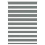 Vidaxl store z�bre gris fonc� largeur du tissu 95, 9 cm polyester