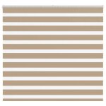 Vidaxl store z�bre marron sable largeur du tissu 150, 9 cm polyester