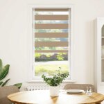 Vidaxl store z�bre marron sable largeur du tissu 55, 9 cm polyester